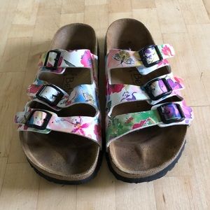 Birkenstock Betula Floral 3-Buckle Sandal, 7